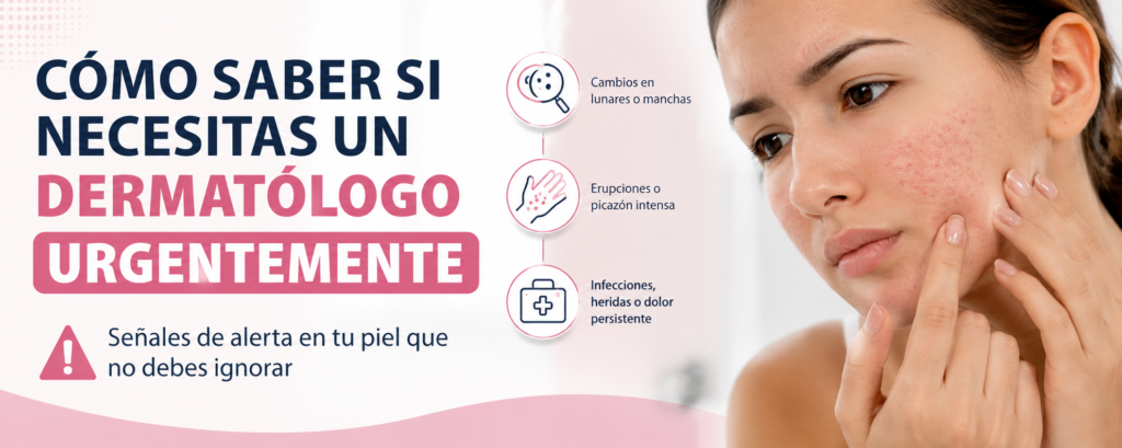 cómo saber si necesitas un dermatólogo urgentemente